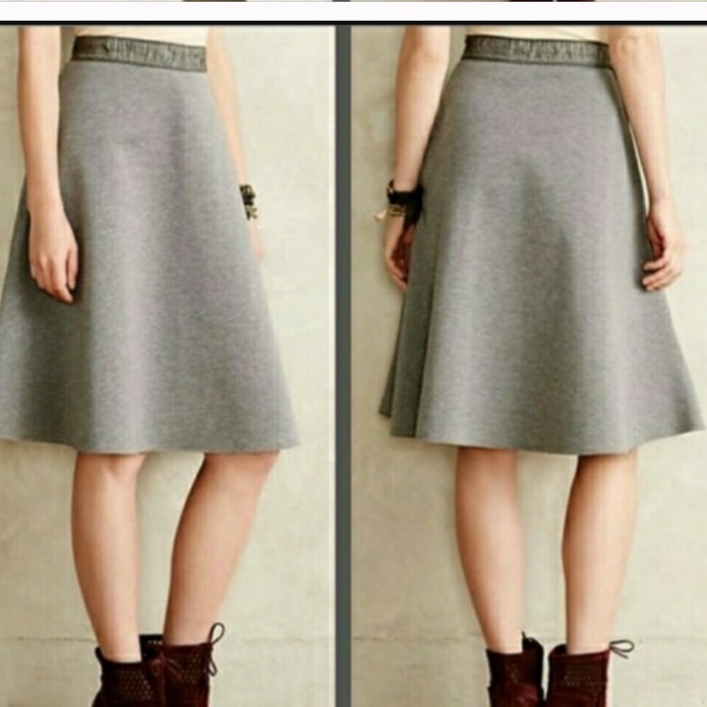 Anthropologie midi skirt